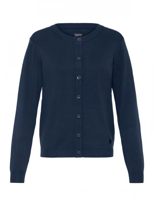 Foto van product Oxmo Gebreid vest ' OXAIDA ' nachtblauw