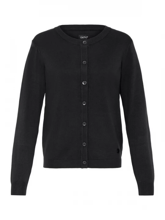 Foto van product Oxmo Gebreid vest ' OXAIDA ' zwart