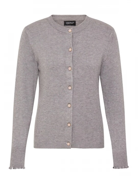 Foto van product Oxmo Gebreid vest ' OXBMMNERA CARDIGAN ' grijs