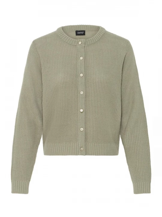 Foto van product Oxmo Gebreid vest ' OXBMMOMA CARDIGAN ' kaki