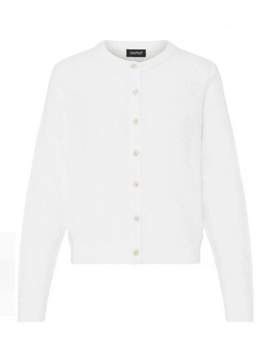 Foto van product Oxmo Gebreid vest ' OXBMMOMA CARDIGAN ' natuurwit