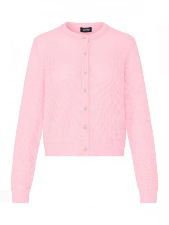 Foto van product Oxmo Gebreid vest ' OXBMMOMA CARDIGAN ' pink