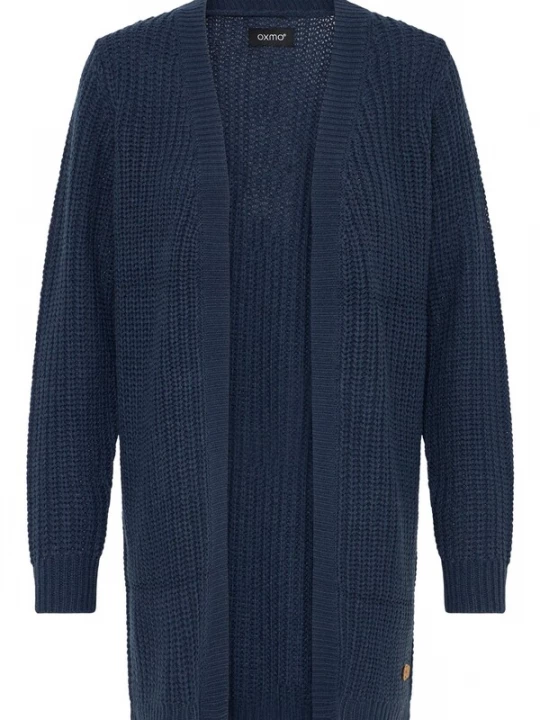 Foto van product Oxmo Gebreid vest ' OXEDNA ' nachtblauw