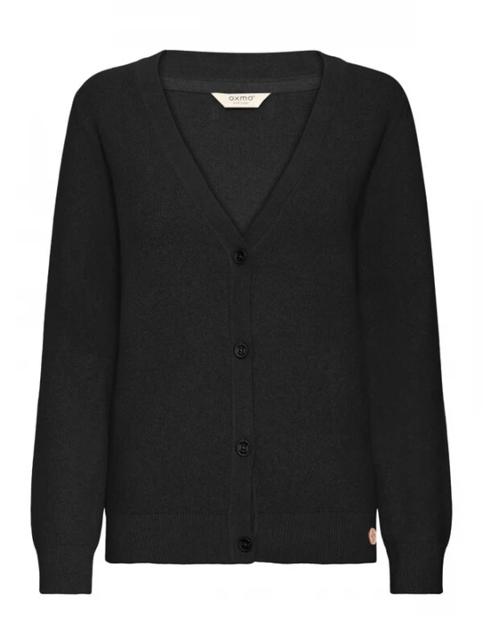 Foto van product Oxmo Gebreid vest ' OXFIANA ' zwart