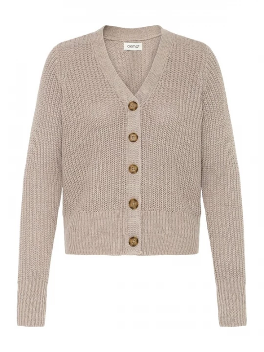 Foto van product Oxmo Gebreid vest ' OXFKANNA ' donkergrijs