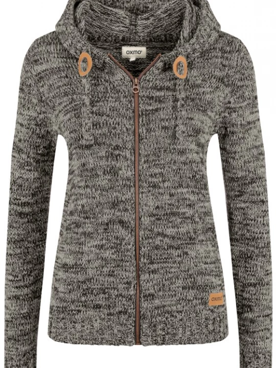 Foto van product Oxmo Gebreid vest 'OXPhiladelphia' bruin / grijs