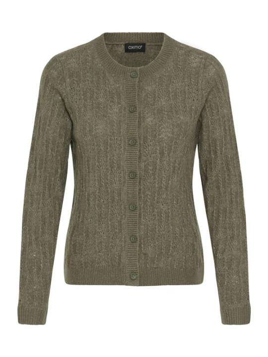Foto van product Oxmo Gebreid vest 'Sinva'' olijfgroen