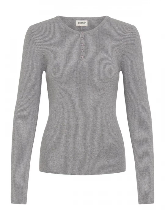 Foto van product Oxmo Shirt 'Isolray' grijs gemêleerd