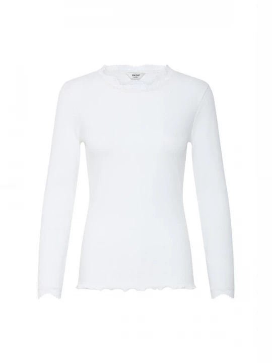 Foto van product Oxmo Shirt ' OXNSuna Lace ' wit