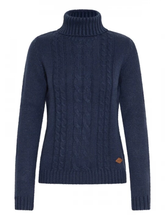 Foto van product Oxmo Trui 'Cathy' donkerblauw / lichtbruin