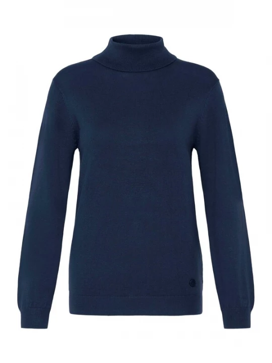 Foto van product Oxmo Trui ' OXAIDA ROLLNECK ' nachtblauw