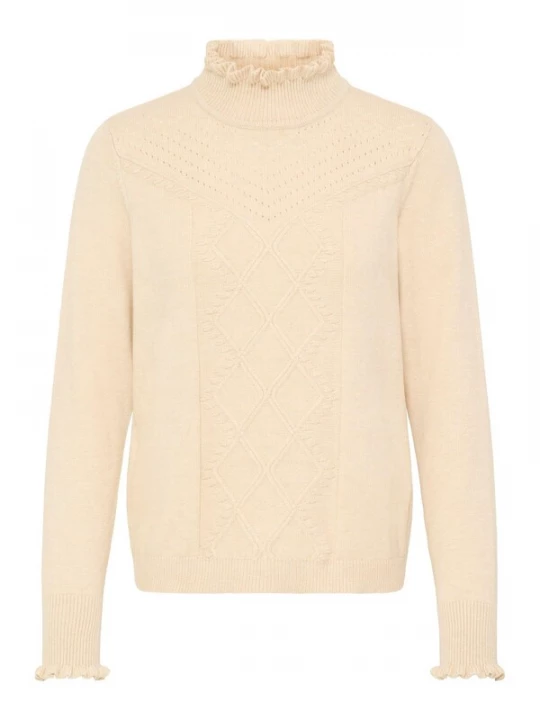 Foto van product Oxmo Trui 'OXBMMNERA ONECK' beige