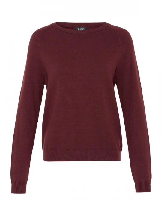 Foto van product Oxmo Trui ' OXBMMNORA RAGLAN JUMPER ' bourgogne