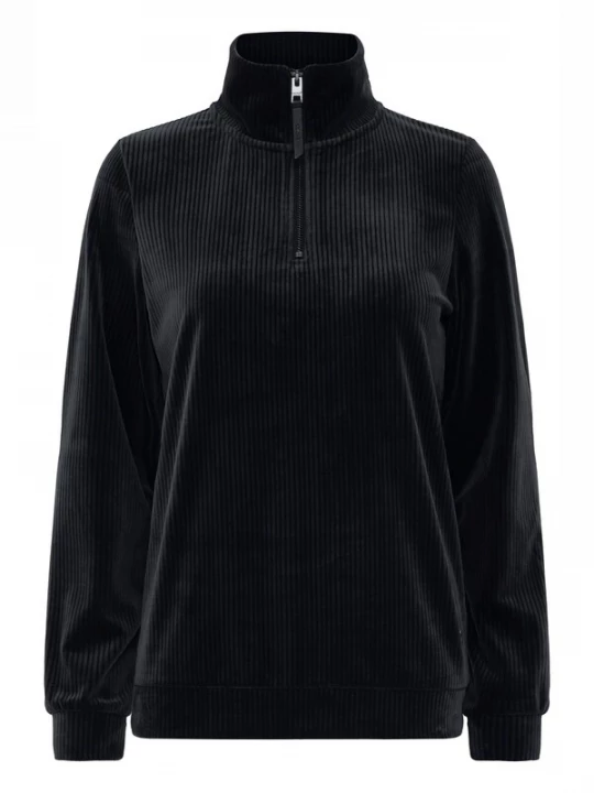 Foto van product Oxmo Trui ' OXEBBA HALFZIP ' zwart