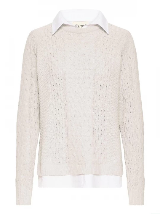 Foto van product Oxmo Trui ' OXFSANVI PU 1 ' beige