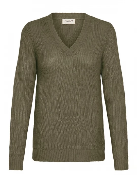 Foto van product Oxmo Trui 'OXFSINVI PU 1 ' olijfgroen