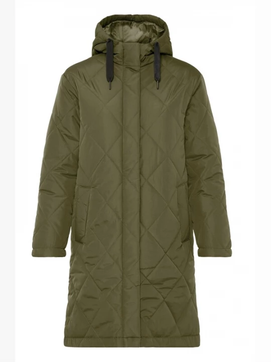 Foto van product Oxmo Tussenjas ' OXBMMBELIS LONG JACKET ' donkergroen