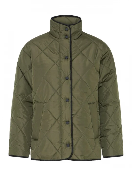 Foto van product Oxmo Tussenjas ' OXBMMBELIS LOOSE JACKET ' donkergroen