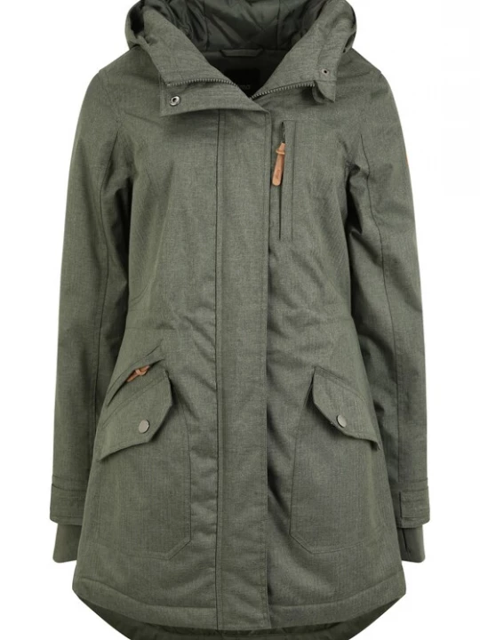 Foto van product Oxmo Tussenparka 'Bella' bruin / donkergroen