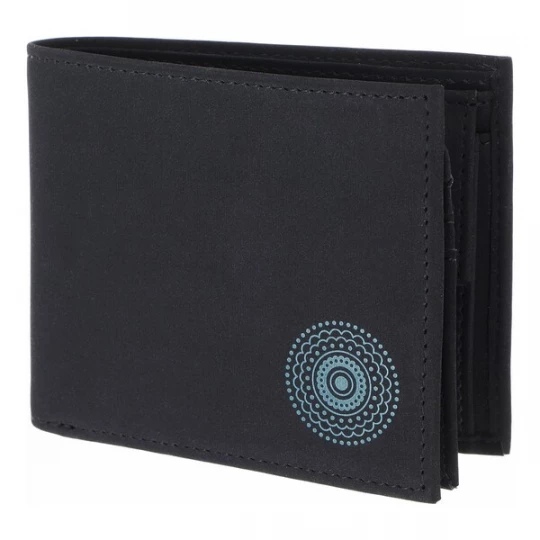 Foto van product OXMOX Portemonnee 'New Cryptan' blauw / zwart