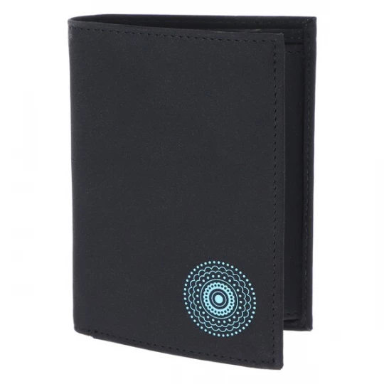 Foto van product OXMOX Portemonnee 'New Cryptan' donkerblauw / zwart