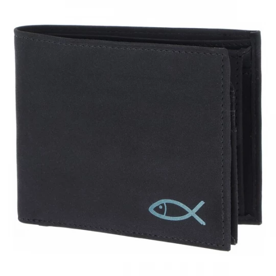 Foto van product OXMOX Portemonnee 'New Cryptan ' donkerblauw / zwart