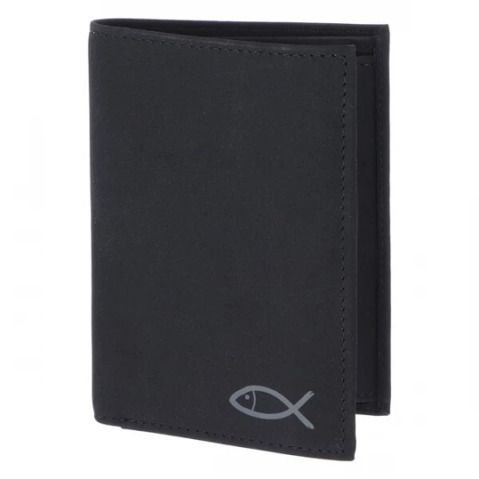 Foto van product OXMOX Portemonnee 'New Cryptan' donkergrijs / zwart