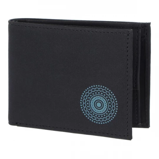 Foto van product OXMOX Portemonnee 'New Cryptan' turquoise / zwart