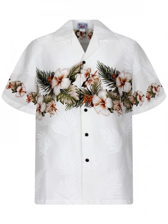 Foto van product Pacific Legend Overhemd 'Blumen' wit