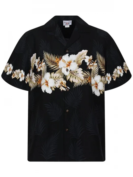 Foto van product Pacific Legend Overhemd 'Blumen' zwart