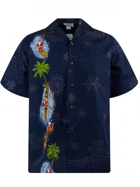 Foto van product Pacific Legend Overhemd 'Christmas Island' blauw