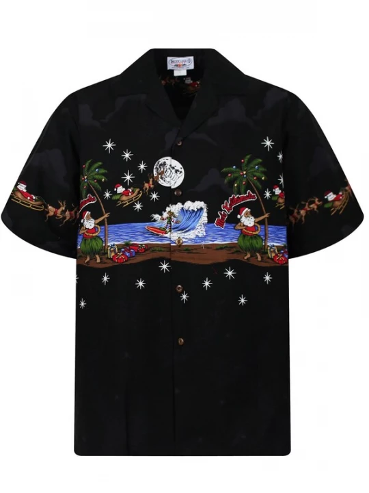Foto van product Pacific Legend Overhemd 'Christmas Island' zwart
