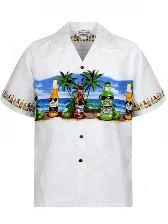Foto van product Pacific Legend Overhemd 'Corona Brustdruck' wit