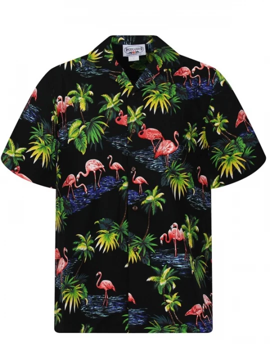 Foto van product Pacific Legend Overhemd 'Flamingo' zwart