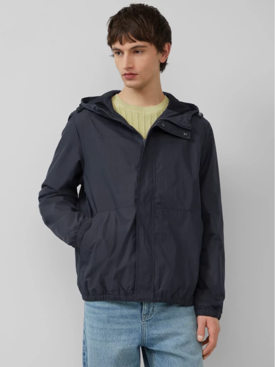 Foto van product Packable windbreaker met capuchon QS blauw