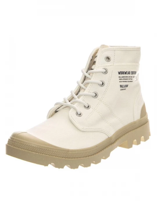 Foto van product Palladium Laarzen 'Pallabrousse WW Cream White Shoes' wit