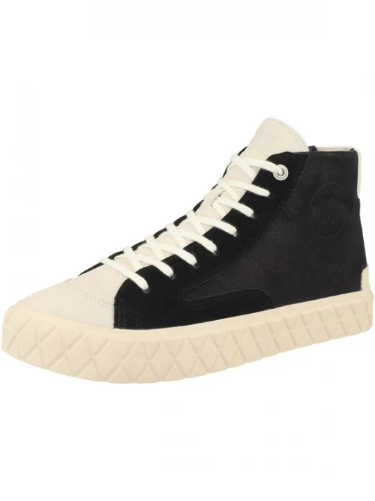 Foto van product Palladium Sneakers hoog 'Ace' zwart / wit