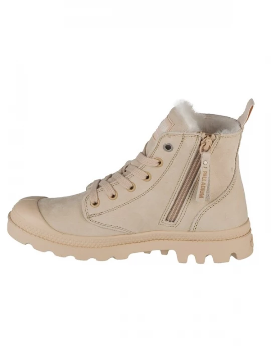 Foto van product Palladium Sneakers hoog 'Pampa Hi Zip WL' beige