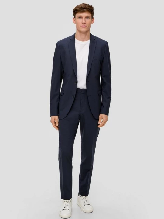 Foto van product Pantalon van scheerwol s.Oliver blauw