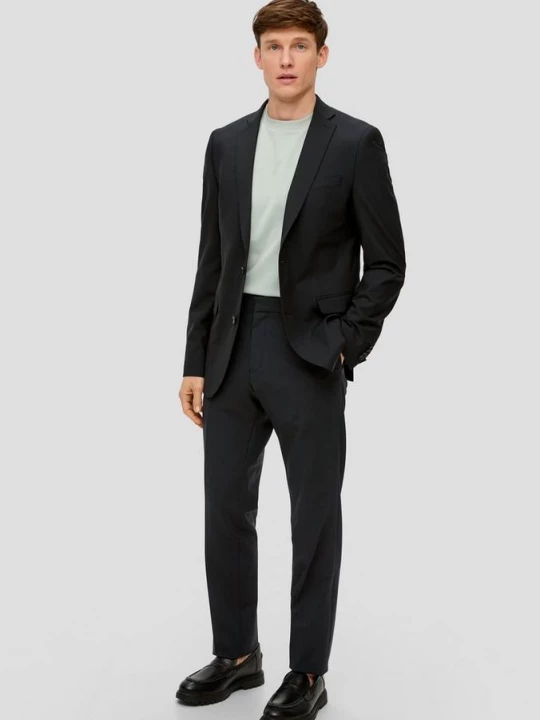 Foto van product Pantalon van scheerwol s.Oliver zwart