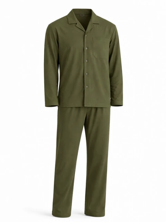 Foto van product PANTONECLO Pyjama lang 'Pantoneclo Men’ Nightwear Set' groen
