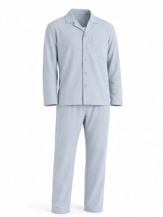 Foto van product PANTONECLO Pyjama lang 'Pantoneclo Men’s Nightwear Set' grijs