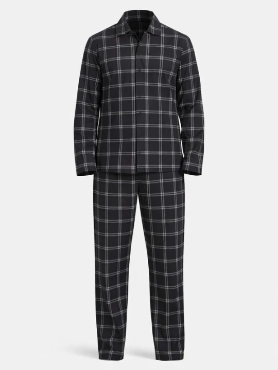 Foto van product PANTONECLO Pyjama lang 'Pantoneclo Men’s Nightwear Set' zwart