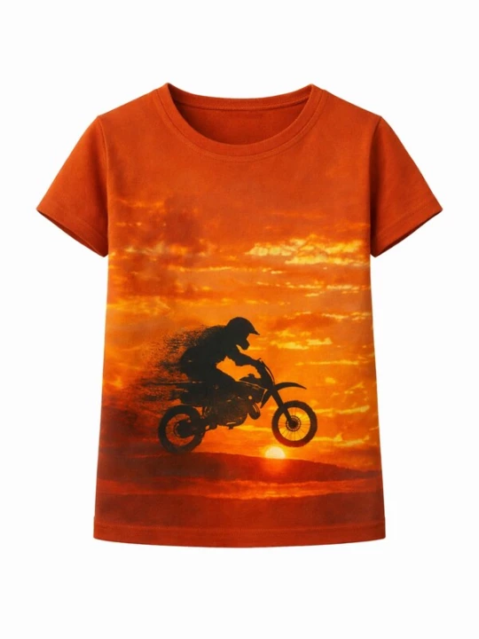 Foto van product PANTONECLO Shirt 'Pantoneclo Boy's T-Shirt' oranje