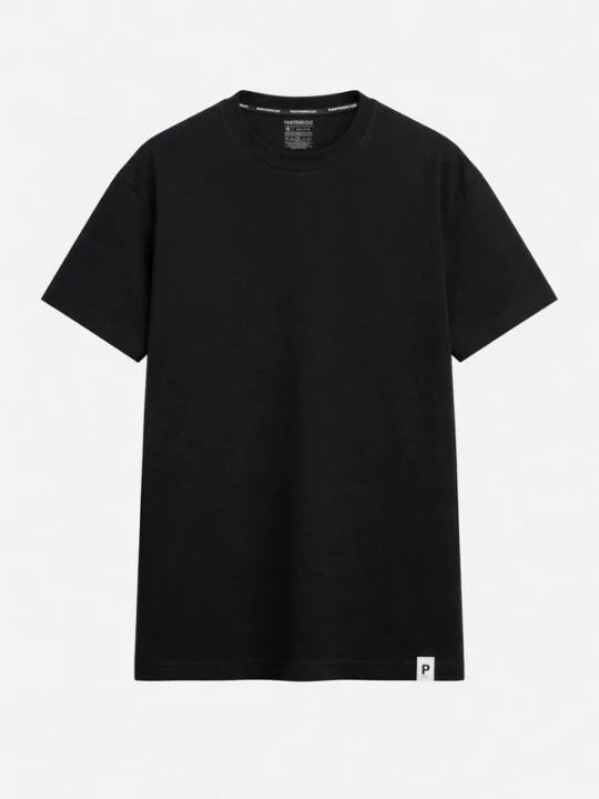 Foto van product PANTONECLO Shirt 'Pantoneclo Men’s Bamboo T-Shirt Round Neck' zwart