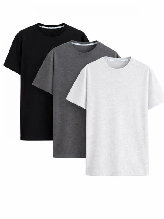 Foto van product PANTONECLO Shirt 'Pantoneclo Men’s Crew Neck Short Sleeve T-Shirt- 3 PCS' gemengde kleuren
