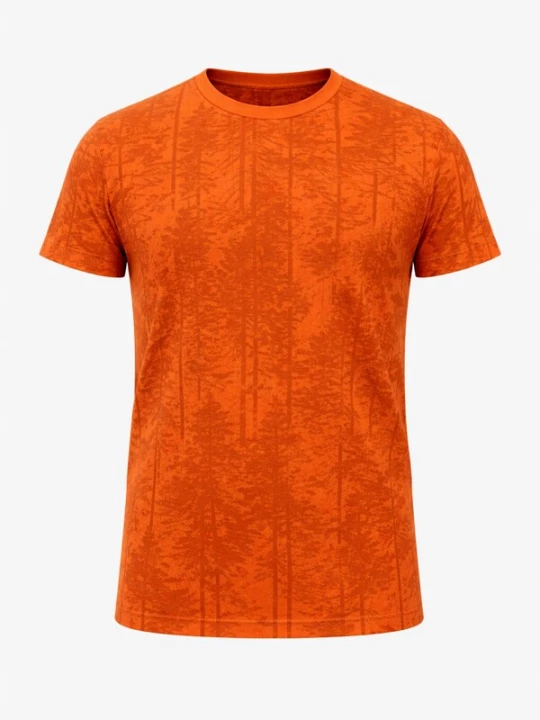 Foto van product PANTONECLO Shirt 'Pantoneclo Men’s Crew Neck Short Sleeve T-Shirt' oranje