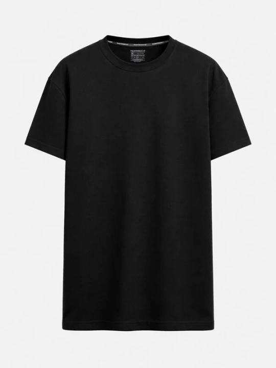Foto van product PANTONECLO Shirt 'Pantoneclo Men’s Round Neck T-Shirt' zwart