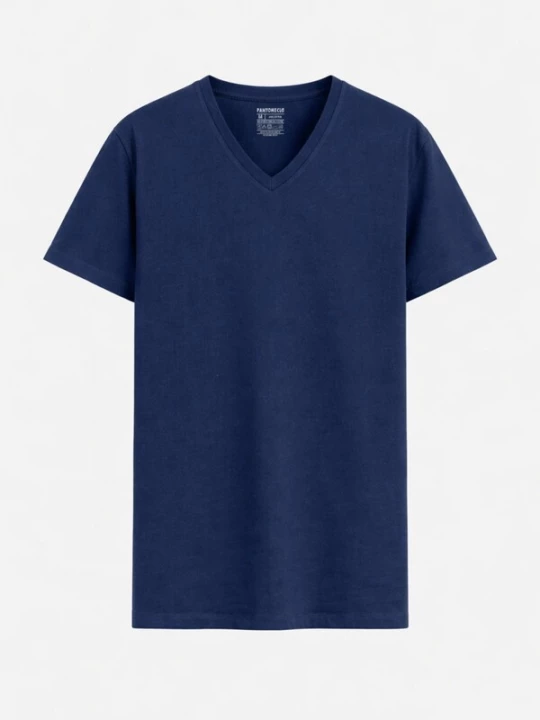 Foto van product PANTONECLO Shirt 'Pantoneclo Men’s V-Neck Short Sleeve T-Shirt' navy