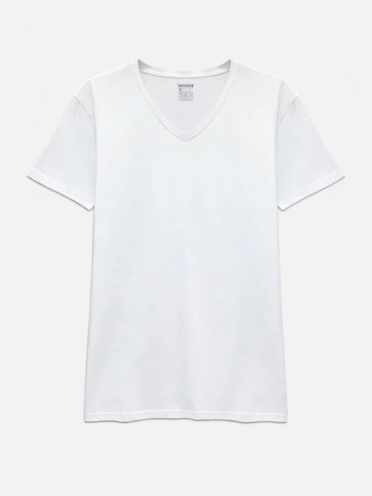 Foto van product PANTONECLO Shirt 'Pantoneclo Men’s V-Neck Short Sleeve T-Shirt' wit